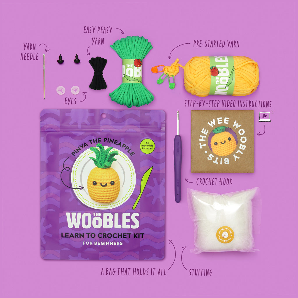 Alternative view of Pinya the Pineapple Crochet Kit