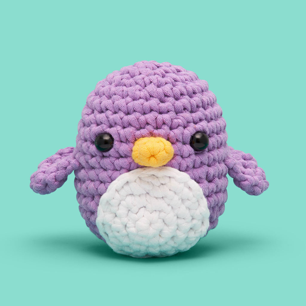 Pierre the Penguin Purple Crochet Kit