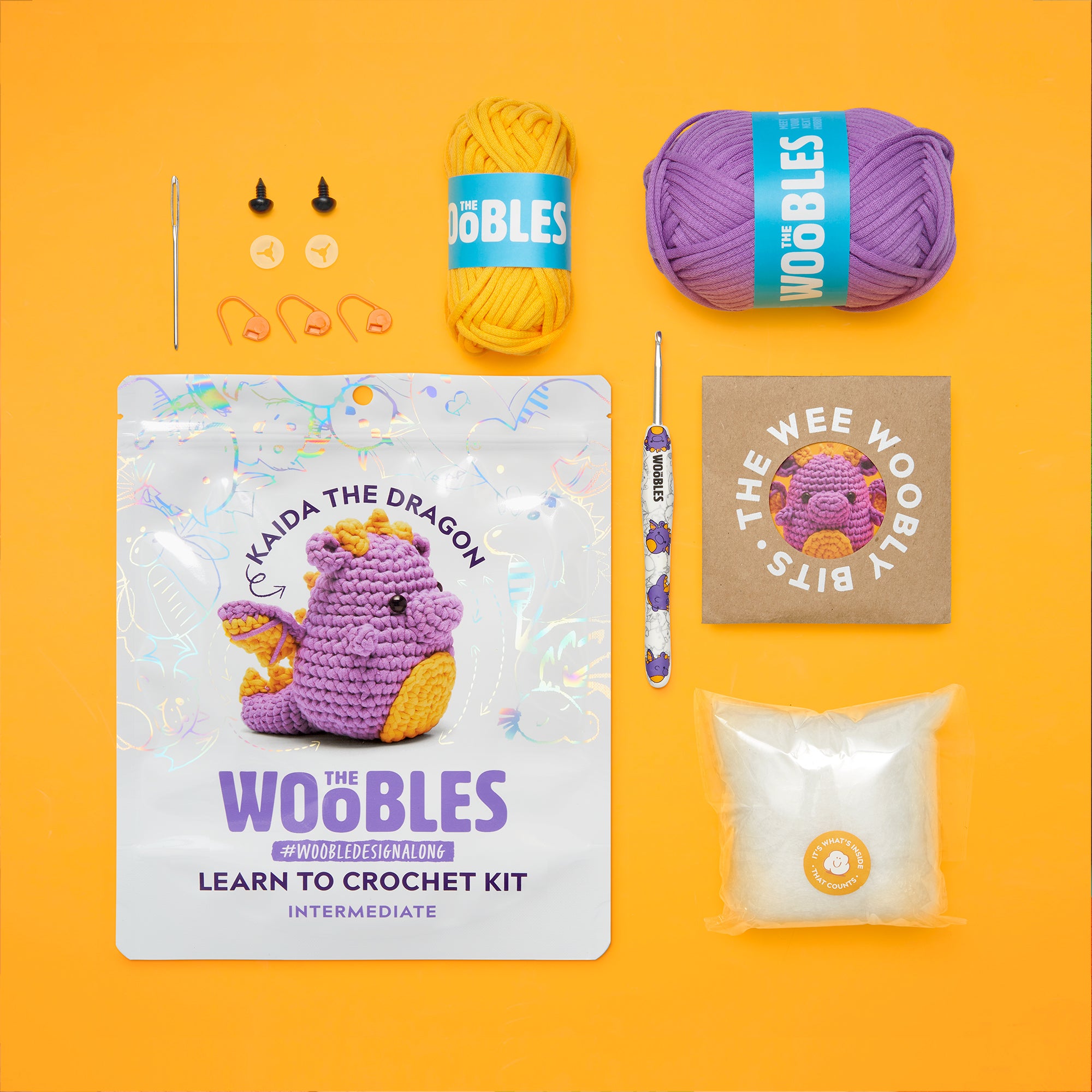 Alternative view of Kaida the Dragon Crochet Kit