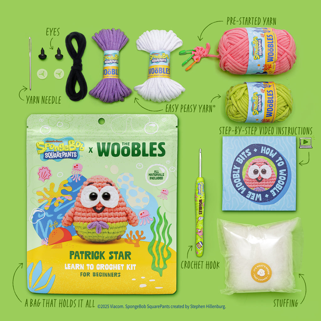 Alternative view of Patrick Star Crochet Kit