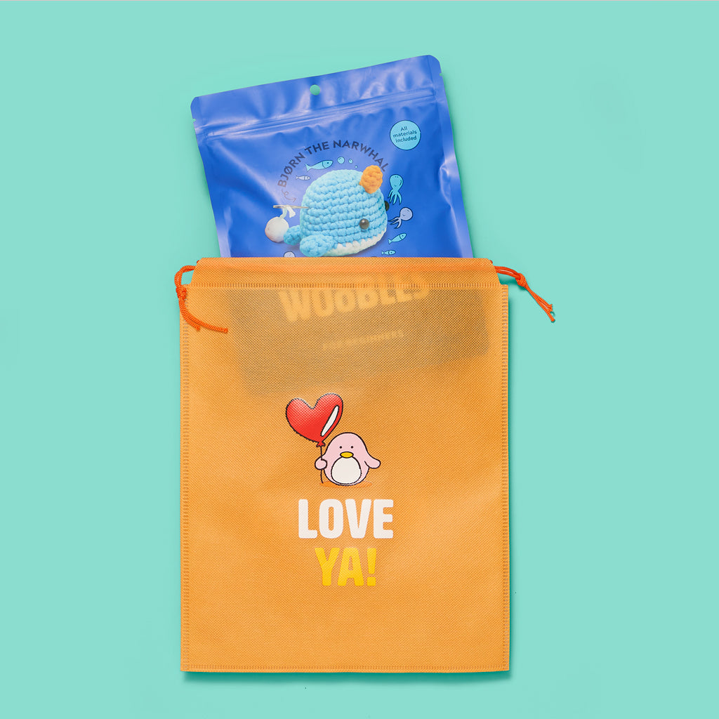 Alternative view of Draw You In Drawstring Bags