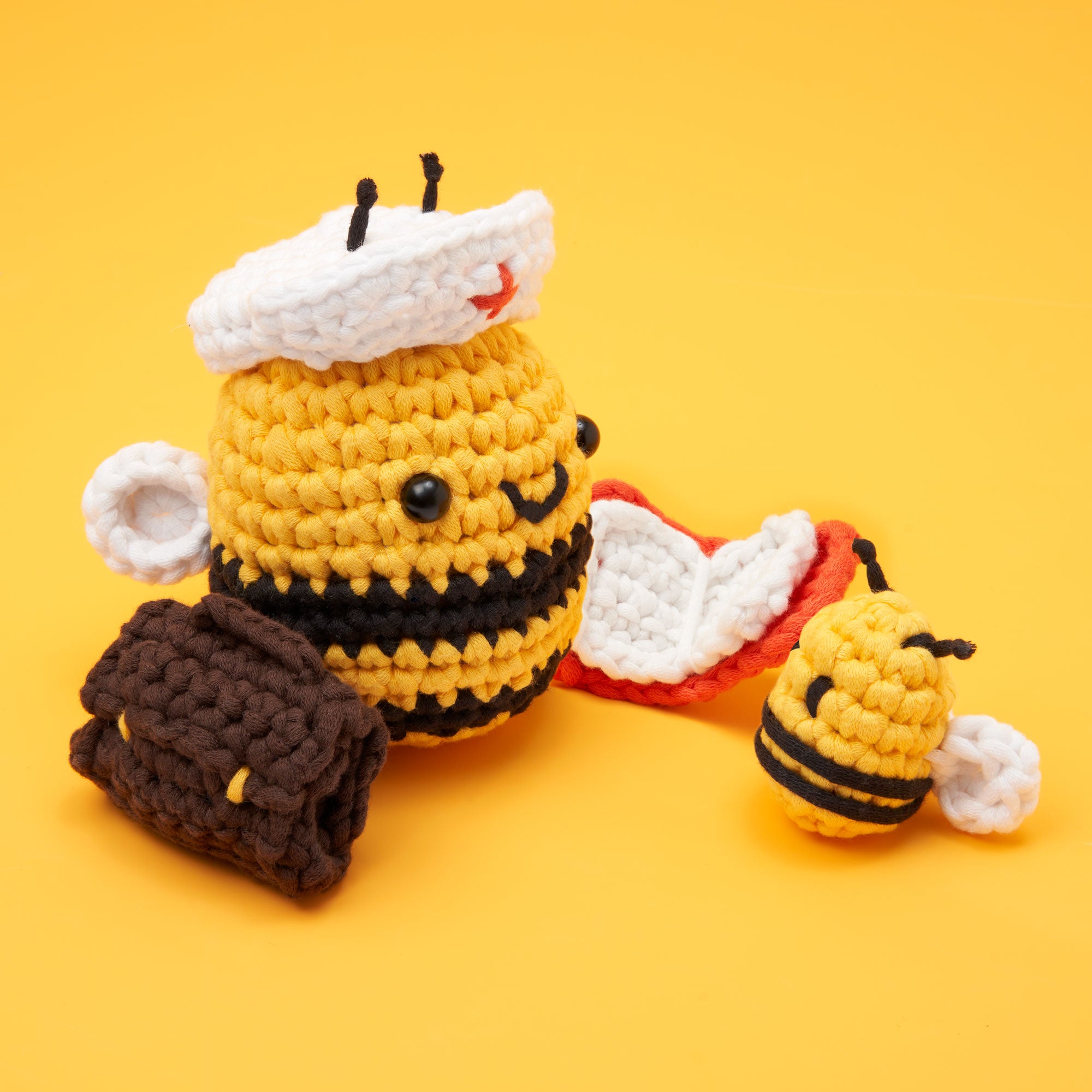 Alternative view of Cornelius the Bee Crochet Kit
